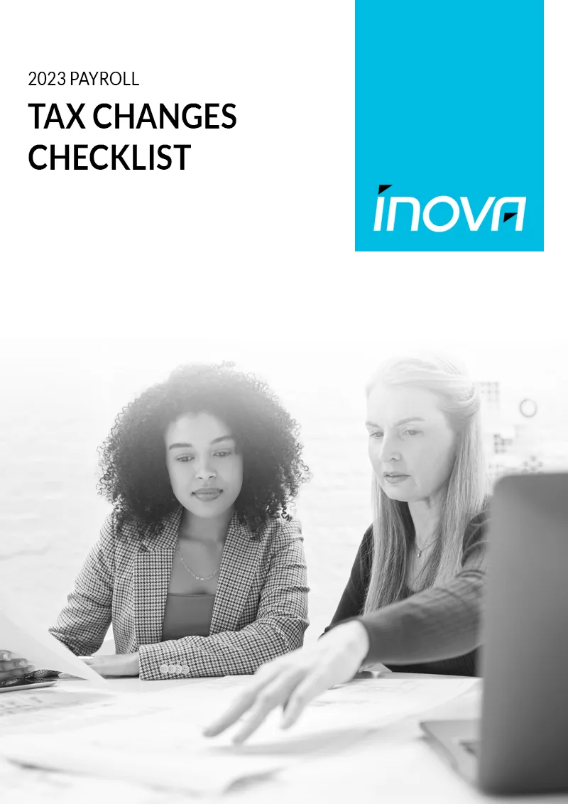 2023 Payroll Tax Changes Checklist Cover Image