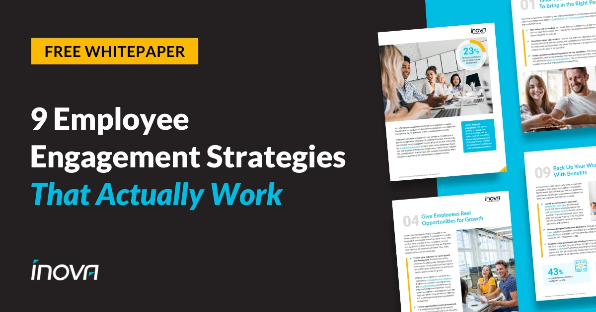 9 Employee Engagement Strategies That Actually Work | Inova Payroll