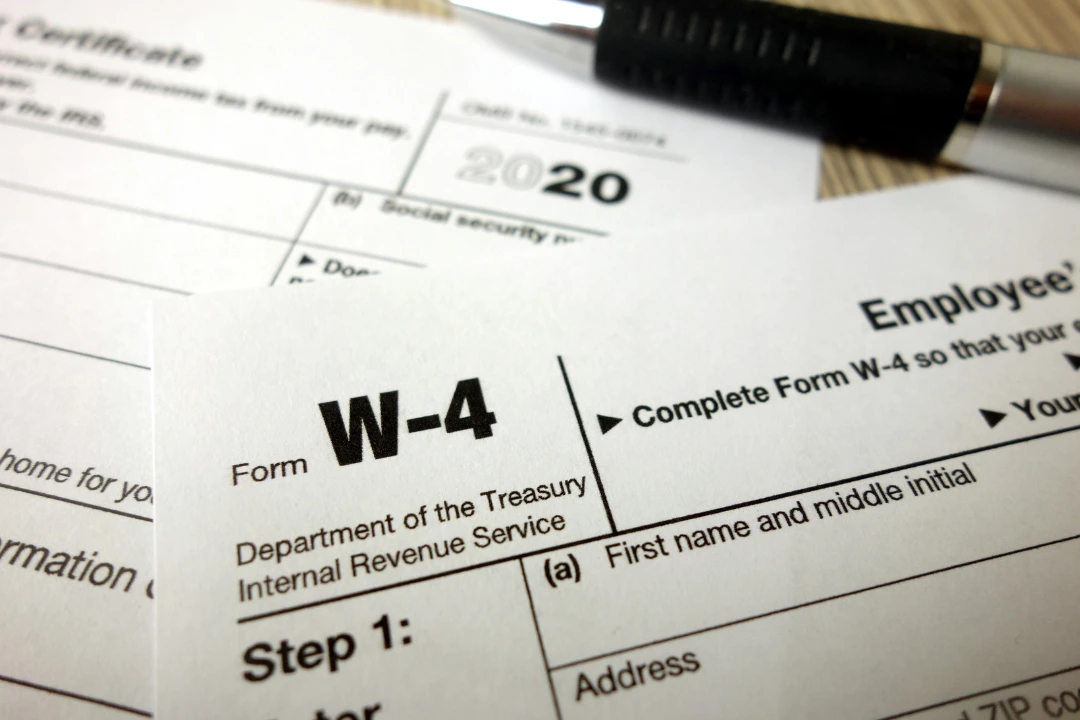 Image of a W-4 from for a blog post about 2024 W-4 form changes