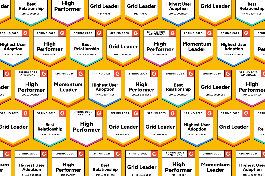 nova Payroll graphic featuring G2 Spring 2025 Reports badge honors, including Grid Leader, High Performer, Momentum Leader, and Best Relationship