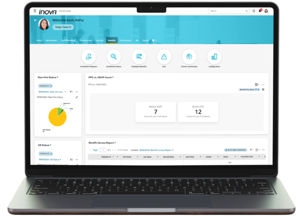 Inova Benefits All in One with HR and Payroll